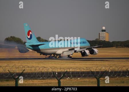 L'aereo coreano Air Cargo Boeing 747 Foto Stock