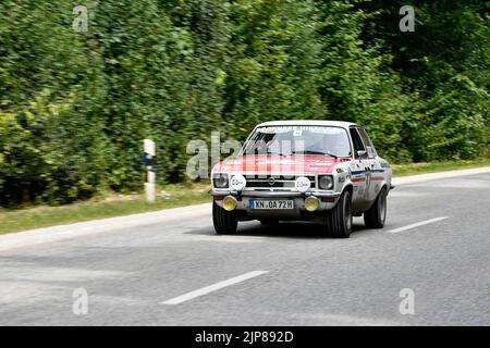 Olympia Rallye 72, 72´, 1972, 50 anni di rinascita, 50 anni di anniversario, 22, 2022, gara, Rally, Auto, Oldtimer, Vintage, Opel, Ascona A, Foto Stock