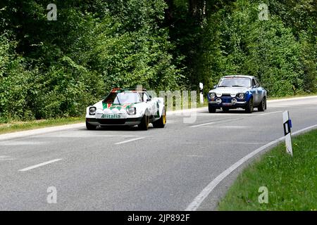 Olympia Rallye 72, 72´, 1972, 50 anni di rinascita, 50 anni di anniversario, 22, 2022, gara, Rally, Auto, Oldtimer, Vintage, Lancia, strato, Foto Stock