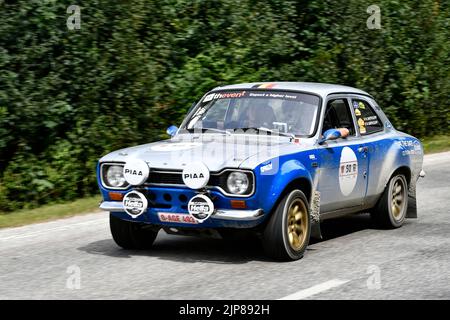 Olympia Rallye 72, 72´, 1972, 50 anni di rinascita, 50 anni di anniversario, 22, 2022, gara, Rally, Auto, Oldtimer, Vintage, Ford, Escort, Foto Stock