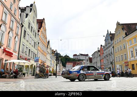 Olympia Rallye 72, 72´, 1972, 50 anni di rinascita, 50 anni di anniversario, 22, 2022, gara, Rally, Auto, Oldtimer, Vintage, Opel Ascona B Foto Stock