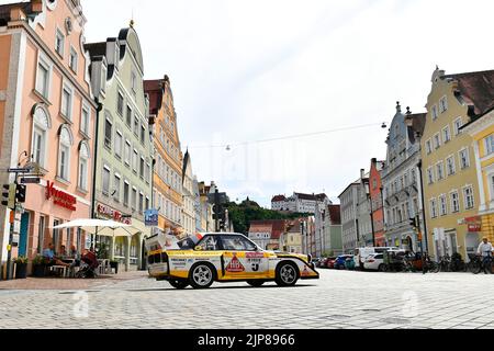 Olympia Rallye 72, 72´, 1972, 50 anni di rinascita, 50 anni di anniversario, 22, 2022, gara, Rally, Auto, Oldtimer, Vintage, Audi, quattro, Foto Stock