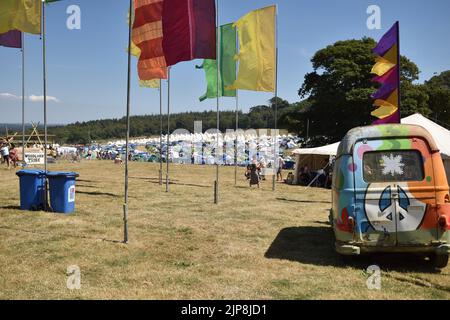 Scene del festival orientato alla famiglia Camp Bestival, Lulworth Castello e Estate, Dorset 28 - 31 2022 luglio Foto Stock