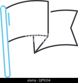 icona della linea di calcio, simbolo del contorno, illustrazione vettoriale, segnale concettuale Illustrazione Vettoriale