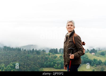 sport, escursionista, attivo senior, divertimento, vivere, escursionisti, anziani attivi, anziani, in forma, anziani Foto Stock
