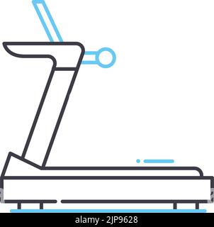 icona della linea di traccia, simbolo di contorno, illustrazione vettoriale, segnale concettuale Illustrazione Vettoriale