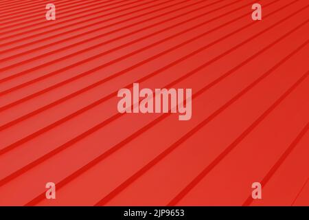 Parete esterna vuota del magazzino realizzata in metallo ondulato superficie o galvanizzare parete di acciaio edificio industriale. Acciaio inox, pavimento in metallo textu Foto Stock