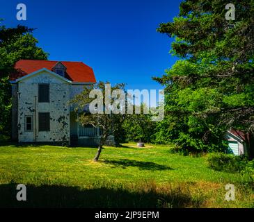 La casa di Davis-Conrad sull'isola di mcnabs Foto Stock