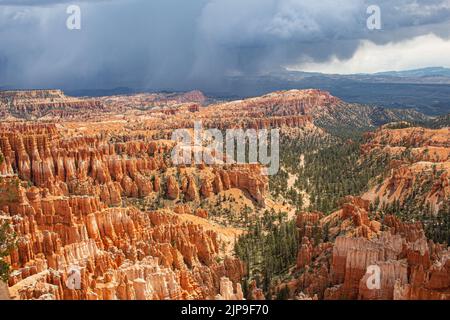 Le formazioni rocciose di Hoodoos al Bryce Canyon National Park, nello Utah sudoccidentale, Stati Uniti Foto Stock