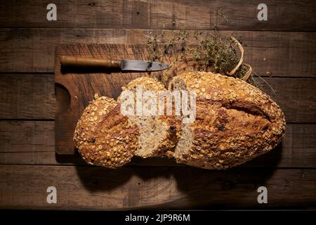 affettato, pagnotta, affettato, pagnotta Foto Stock