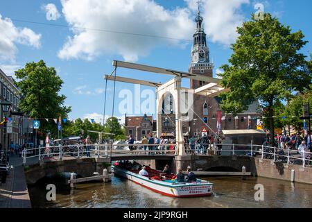 Mercato del formaggio di Alkmaar Gouda, Alkmaar, Olanda, Paesi Bassi Europa Foto Stock