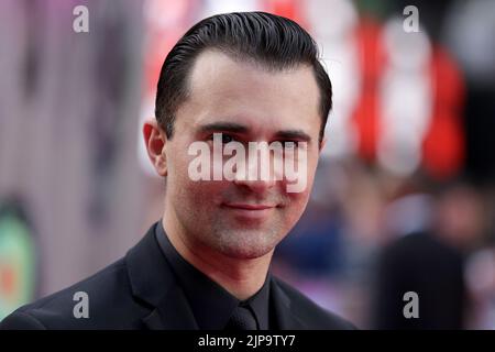 Foto del file datata 3/8/2016 di Darius Campbell in arrivo per la Suicide Squad European Premiere, a Odeon Leicester Square, Londra. L'ex concorrente Pop Idol e star del teatro Darius Campbell Danesh è stato trovato morto nella sua stanza degli appartamenti negli Stati Uniti all'età di 41 anni, ha annunciato la sua famiglia. Data di emissione: Martedì 16 agosto 2022. Foto Stock