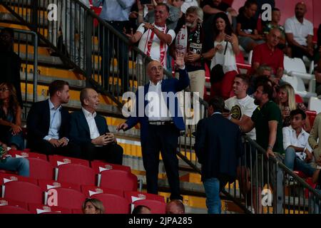 Adriano Galliano ad dell'AC Monza durante la Serie Italiana Un incontro tra l'AC Monza e il Torino FC, il 13 agosto 2022, allo stadio UPower di Monza. Foto Nderim Kaceli Foto Stock