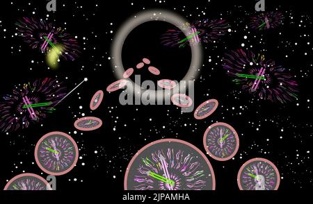 Continuità spazio temporale Foto Stock