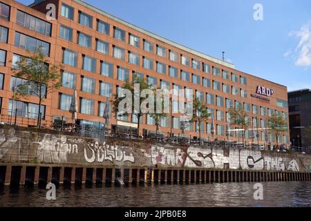 ARD Hauptstadtstudio am Spreeufer, Deutschland, Berlino Foto Stock