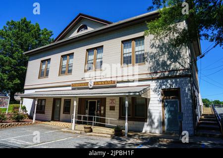 Perryville, MD, USA – 13 agosto 2022: Il municipio di Perryville si trova su Broad Street. Foto Stock