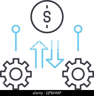 icona della linea di motivazione, simbolo del contorno, illustrazione vettoriale, simbolo del concetto Illustrazione Vettoriale