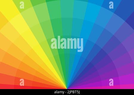 Design piatto sfondo arcobaleno disegno vettoriale. Illustrazione Vettoriale