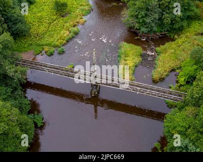 Green Bridge, Chatelherault Country Park, Ferniegair, Hamilton, Scozia, REGNO UNITO Foto Stock