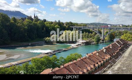 Fiume Aare a Berna, Svizzera Foto Stock