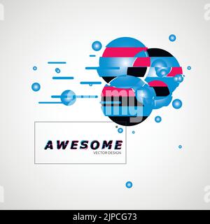 Molecole moderne. Ricerca chimica di laboratorio. Astratto background tecnologico Illustrazione Vettoriale