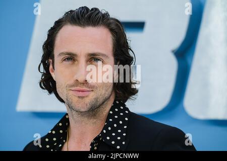Aaron Taylor-Johnson visto durante il Bullet Train UK Gala Screening tenutosi a Cineworld Leicester Square , Londra , mercoledì 20 luglio 2022 . Foto di Julie Edwards. Foto Stock