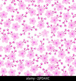 Un'illustrazione vettoriale del motivo colorato del fiore Illustrazione Vettoriale