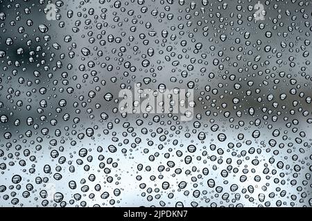 raindrop, vetro della finestra, gocce di pioggia, finestre Foto Stock