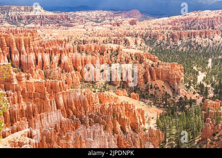 Le formazioni rocciose di Hoodoos al Bryce Canyon National Park, nello Utah sudoccidentale, Stati Uniti Foto Stock