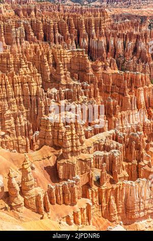 Le formazioni rocciose di Hoodoos al Bryce Canyon National Park, nello Utah sudoccidentale, Stati Uniti Foto Stock