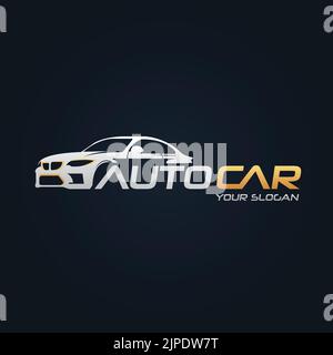 Car Garage Premium Concept Logo Design Illustrazione Vettoriale