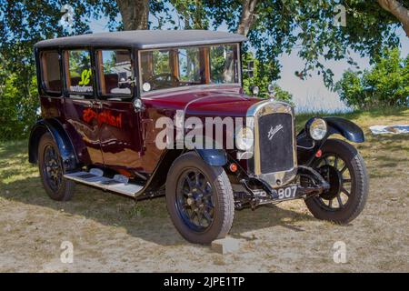 Vintage Pre-war Austin 12/4 una mostra al Southport Flower Show, Regno Unito Foto Stock