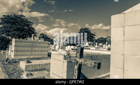 Foto belle e drammatiche del cimitero della Liberia a Guanacaste, Costa Rica. Foto Stock