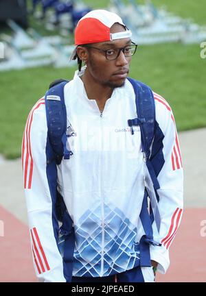 Monaco, Allemagne. 16th ago, 2022. Nathan Ismar di Francia durante l'Atletica, Men's High Jump al Campionato europeo di Monaco 2022 il 16 agosto 2022 a Monaco di Baviera, Germania - Foto Laurent Lairys/DPPI Credit: DPPI Media/Alamy Live News Foto Stock