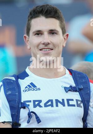 Monaco, Allemagne. 16th ago, 2022. Sebastien Micheau di Francia durante l'Atletica, Men's High Jump ai Campionati europei Monaco 2022 il 16 agosto 2022 a Monaco di Baviera, Germania - Foto Laurent Lairys/DPPI Credit: DPPI Media/Alamy Live News Foto Stock