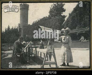 Carl Zeiss Jena guarda i telescopi Foto Stock