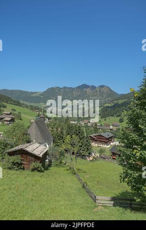 Inneralpbach in Alpbachtal, Tirolo, Austria Foto Stock