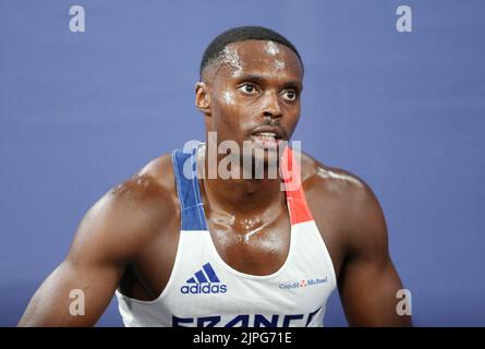 Thomas Jordier di Francia durante l'Atletica, 400m uomini al Campionato europeo Monaco 2022 il 17 agosto 2022 a Monaco di Baviera, Germania - Foto: Laurent Lairys/DPPI/LiveMedia Foto Stock