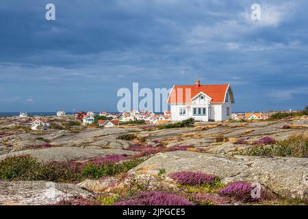 casa, svezia, skerry island, käringön, västra götalands län, case, swedens Foto Stock