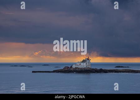 faro, giardino affilato, gronningen fyr, grønningen fyr, fari, schärengartens Foto Stock