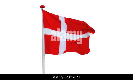 bandiera nazionale, danimarca, bandiere nazionali, denmark Foto Stock