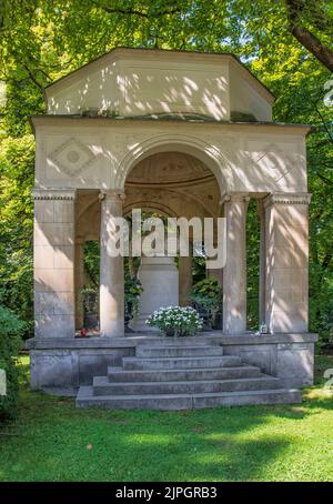 mausoleo, rudolph moshammer, ostfriedhof, mausolei Foto Stock