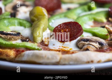 peperoni, pizza, peperoni, pizze Foto Stock