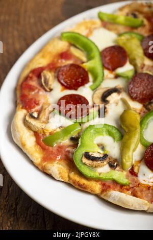 peperoni, pizza, peperoni, pizze Foto Stock