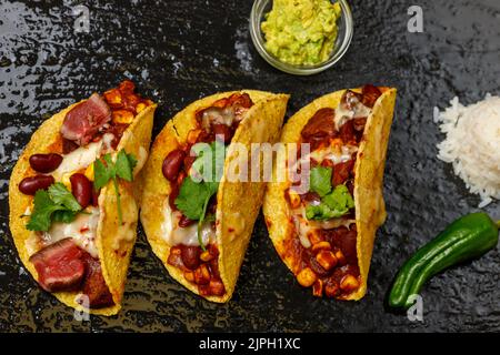 taco, cucina messicana, carnitas, tacos, cucina messicana, cibo messicano Foto Stock