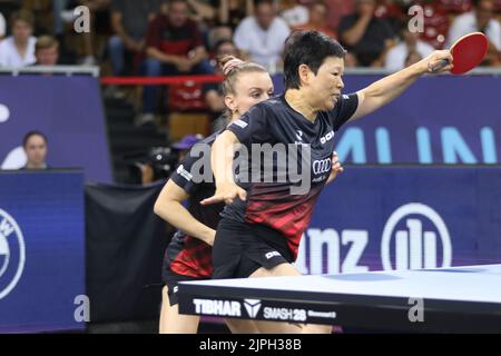 Monaco di Baviera, Germania . 18th ago, 2022. MONACO, Germania., . TENNIS DA TAVOLO - giorno 8 - Campionati europei Monaco 2022 - Credit: SPP Sport Press Photo. /Alamy Live News Foto Stock