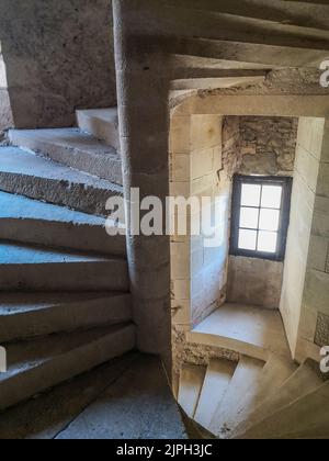 (C) Denis TRASFI / MAXPPP - à Tursac le 12-08-2022 - Château de Marzac, le Premier Chateau-fuga gioco géant dans un décor sauvage et mystérieux et sa Foto Stock