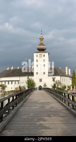 gmunden, seeschloss ort, gmundens, seeschloss ports Foto Stock