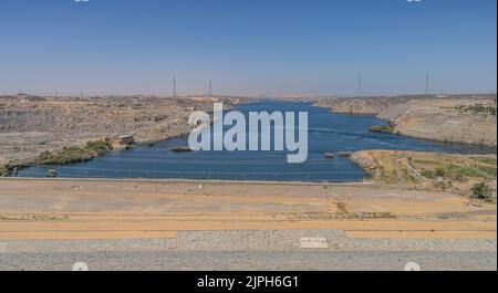 Nil nördlich des Nasser-Staudamm, Assuan, Ägypten Foto Stock