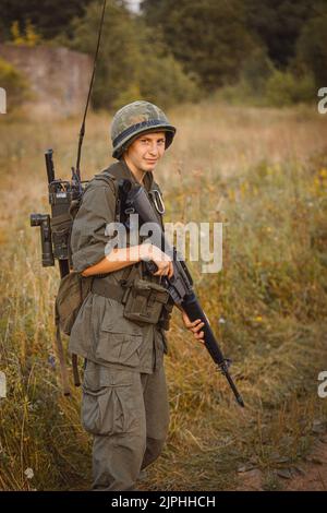 Soldati americani, costumi Vietnam cosplay Foto Stock